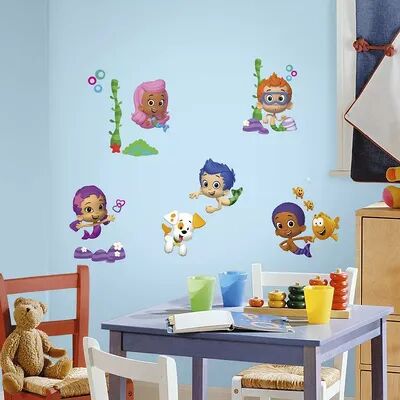 RoomMates Bubble Guppies Peel and Stick Wall Decals, Multicolor