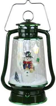 Northlight Seasonal Lighted Musical Christmas Lantern, Green