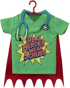 Hallmark Healthcare Hero Scrubs Fabric Hallmark Keepsake Christmas Ornament, Multicolor