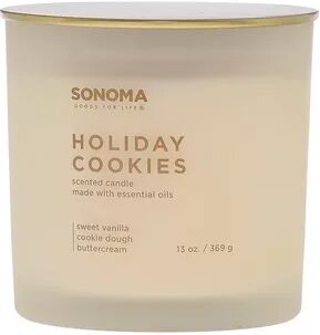 Sonoma Goods For Life Holiday Cookies 13-oz. Candle Jar, White