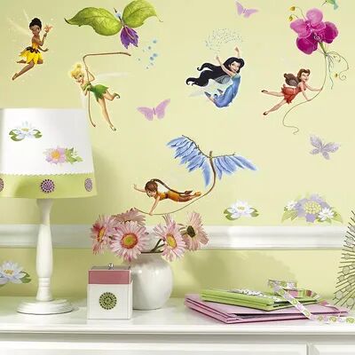 RoomMates Disney Fairies Peel & Stick Wall Stickers, Multicolor