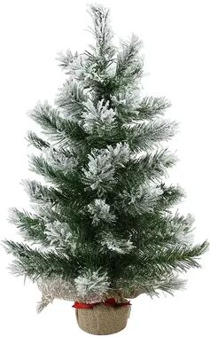 Northlight Seasonal 22-in. Flocked Pine Artificial Christmas Tree, White