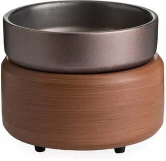 Candle Warmers Etc. Pewter Finish 2-in-1 Fragrance Warmer, Brown, Medium