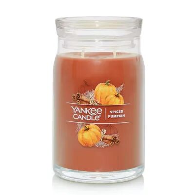 Yankee Candle Spiced Pumpkin 20-oz. Signature Large Candle Jar, Multicolor