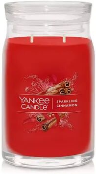 Yankee Candle Sparkling Cinnamon Signature Large Candle Jar, Multicolor