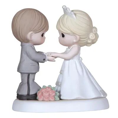 Precious Moments ''From This Day Forward'' Wedding Couple Holding Hands Figurine, Multicolor