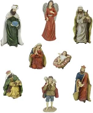 Northlight Nativity Scene Figure Christmas Decor 8-piece Set, Multicolor