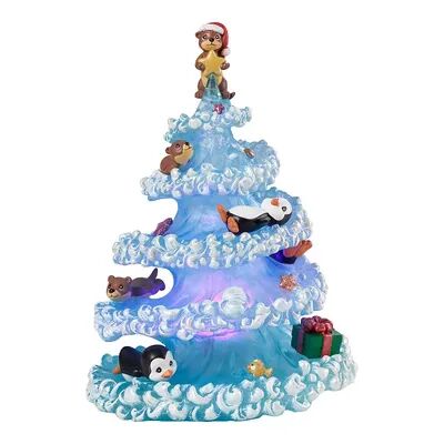 Precious Moments Light-Up Otter-ly Fun Christmas Musical Table Decor, Blue