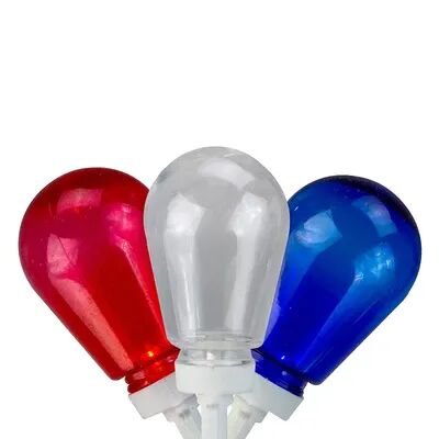 Northlight 10-Bulb Red, White and Blue LED Edison Style String Lights