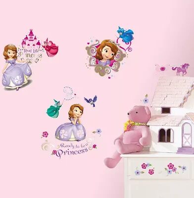 RoomMates Disney Sofia the First Peel and Stick Wall Decals, Multicolor