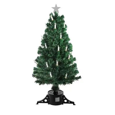 Northlight Seasonal 4-ft. Pre-Lit Fiber Optic Candle Artificial Christmas Tree, Green