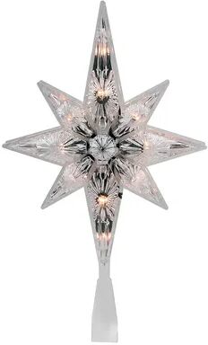 Northlight Seasonal Pre-Lit Faceted Star Christmas Tree Topper, Multicolor