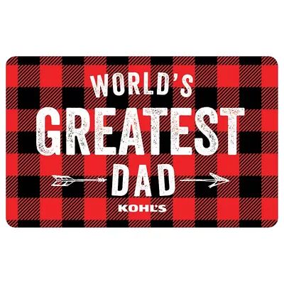 Web Card World's Greatest Dad Gift Card, Multicolor, $300