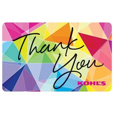 Web Card Thank You Gift Card, Multicolor, $75