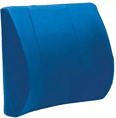 Carex Contour Pillow Office Chair Back Support - Lumbar Support Pillow - Back Cushion, Lower Back Pillow and Desk Chair Back Support, Brt Blue