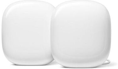 Google Nest Wifi Pro 6e AXE5400 Wireless Router 2-Pack, White