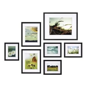 Pinnacle Frames and Accents Gallery Wall Photo Frame 7-piece Set, Black