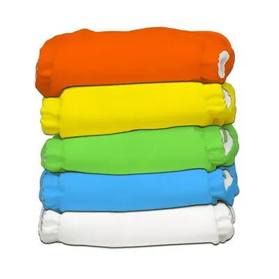 Charlie Banana Hybrid All-in-One Reusable Cloth Diapers - 5 Pack, New Tango Orange