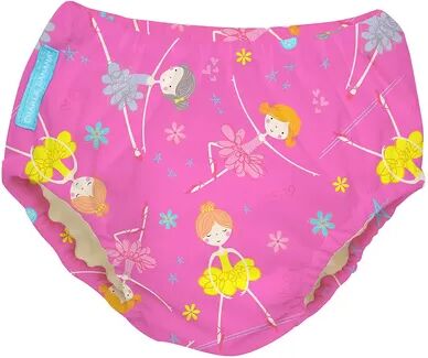 Charlie Banana Reusable Swim Diaper, Ballerina Pink, X Large