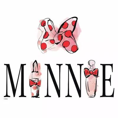 RoomMates Minnie Mouse Perfume Wall Decal, Multicolor