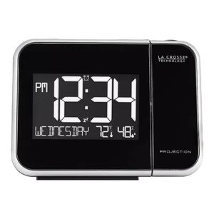 La Crosse Technology Projection Alarm Clock, Black