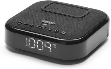 iHome iBTW22 Timebase II Dual Charging Bluetooth Alarm Clock with Wireless & USB Charging, Black