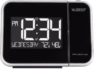 La Crosse Technology Projection Alarm Clock, Black