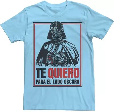 Star Wars Men's Star Wars Te Quiero Para El Lado Oscuro Tee, Size: Small, Light Blue