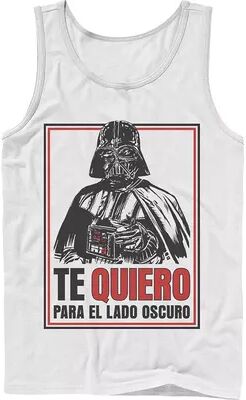 Star Wars Men's Star Wars Te Quiero Para El Lado Oscuro Tank, Size: Medium, White