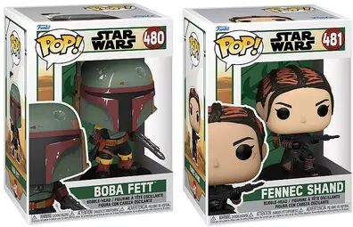 Funko POP Star Wars Book of Boba Fett Collectors Set: Boba Fett and Fennec Shand, Multicolor