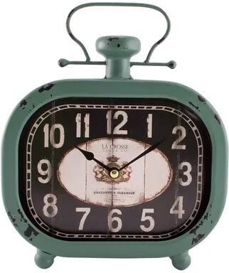 La Crosse Technology Isla Metal Wall & Table Clock, Turquoise/Blue