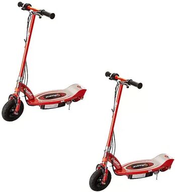 Razor E100 Kids Motorized 24 Volt Electric Powered Ride On Scooter, Red (2 Pack), Brt Red