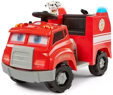 Trax Kid Trax 6-Volt Real Rigs Fire Truck Ride-On Toy, Red