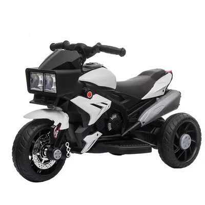 Aosom 6V Kids Motorcycle Dirt Bike Electric Battery Powered Ride On Toy Off road Street Bike w/ Music Horn Headlights Motorbike for Girls Boy Red,