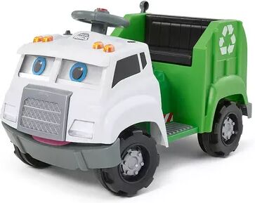 Trax Kid Trax 6-Volt Real Rigs Recycling Truck Ride-On Toy, Green