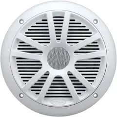 Boss MR6W Marine 6.5 in. Dual Cone Speakers - White, Multicolor