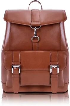 McKlein Hagen Leather 15-Inch Laptop Backpack, Brown