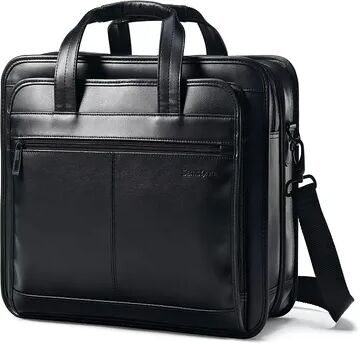 Samsonite Classic Leather File Laptop Briefcase, Size: Cmptr Case, Black