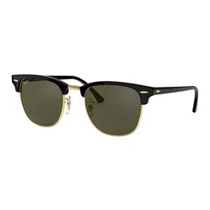 Ray-Ban RB3016 Clubmaster Classic 51mm Square Sunglasses, Black