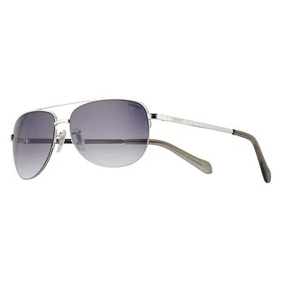 Levi's Men's Levi's 60mm Wrapped Aviator Sunglasses, Silver