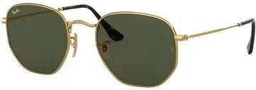 Ray-Ban RB3548N Hexagonal Steel Sunglasses, Drk Yellow