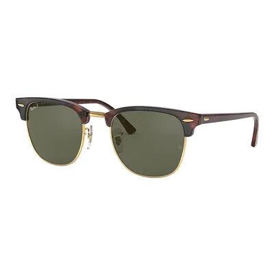 Ray-Ban RB3016 Clubmaster Classic 51mm Square Polarized Sunglasses, Beig/Green
