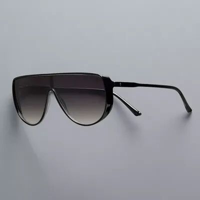 Simply Vera Vera Wang Women's Simply Vera Vera Wang 30mm Bronson Plastic Shield Sunglasses, Black