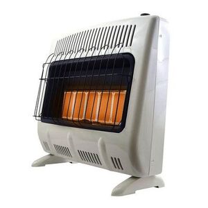 Mr. Heater 30000 BTU Vent Free Radiant 20# Quiet Propane Indoor Space Heater, White
