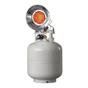 Mr. Heater 15,000 BTU Propane Gas Single Tank Top Heater with Spark Ignition, Silver