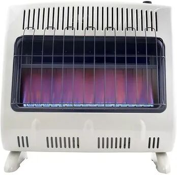 Mr. Heater Mr Heater 20000 BTU Vent Free Blue Flame Propane Gas Wall or Floor Indoor Heater, White