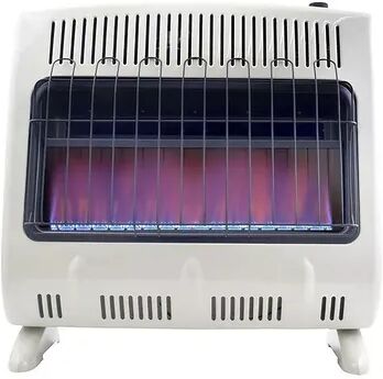 Mr. Heater Mr Heater 30000 BTU Vent Free Blue Flame Propane Gas Wall or Floor Indoor Heater, White