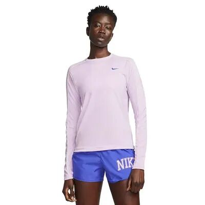 Nike Women's Nike Dri-FIT Swoosh Run Mid-Layer Top, Size: Large, Lt Purple