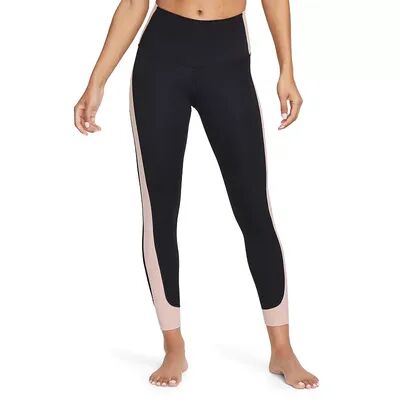 Nike Women's Nike Yoga Dri-FIT Ribbed Panel High-Waisted 7/8 Leggings, Size: Small, Grey