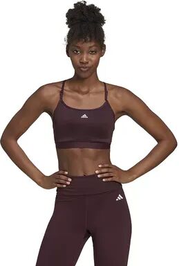 adidas Aeroreact Training Light-Support Padded Sports Bra, Women's, Size: XXL A-C, Dark Red